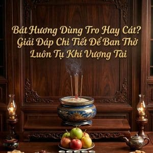 Bát Hương Dùng Tro Hay Cát? Giải Đáp Chi Tiết Để Ban Thờ Luôn Tụ Khí Vượng Tài