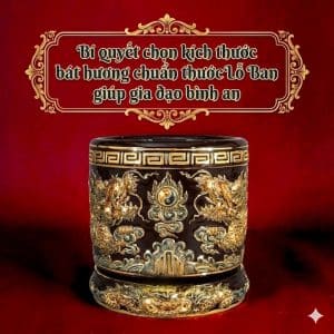 Bí quyết chọn kích thước bát hương chuẩn thước Lỗ Ban giúp gia đạo bình an