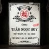 Bia mộ sứ không ảnh nền trắng, chữ đen