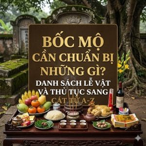 Bốc Mộ Cần Chuẩn Bị Những Gì? Danh Sách Lễ Vật Và Thủ Tục Sang Cát Từ A-Z