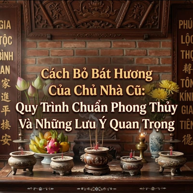 Cách Bỏ Bát Hương Của Chủ Nhà Cũ: Quy Trình Chuẩn Phong Thủy Và Những Lưu Ý Quan Trọng
