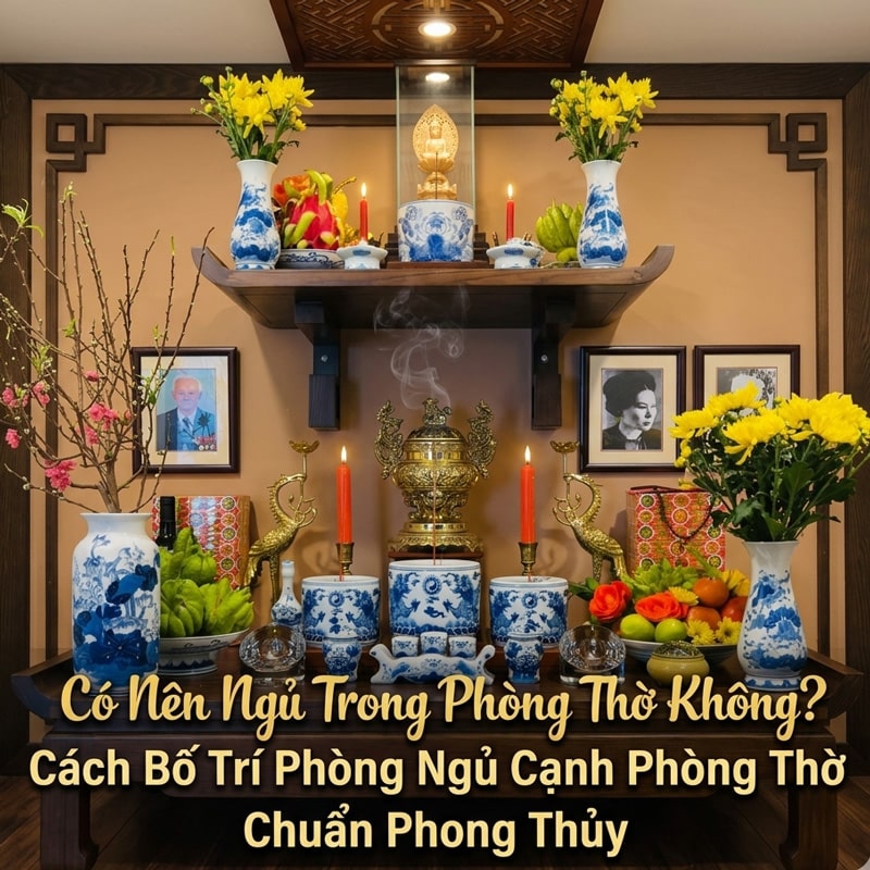 Có Nên Ngủ Trong Phòng Thờ Không? Cách Bố Trí Phòng Ngủ Cạnh Phòng Thờ Chuẩn Phong Thủy