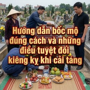 Hướng dẫn bốc mộ đúng cách và những điều tuyệt đối kiêng kỵ khi cải táng