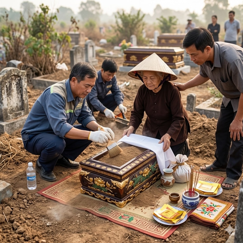 Hướng dẫn bốc mộ đúng cách