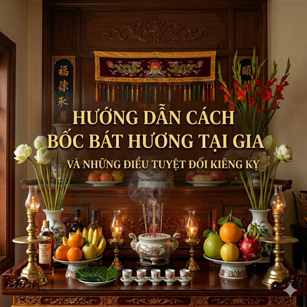 Hướng dẫn cách bốc bát hương tại gia và những điều tuyệt đối kiêng kỵ