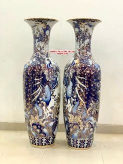 Lục bình sứ công danh phú quý vẽ vàng 24k cao cấp