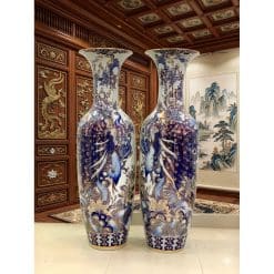 Lục bình sứ công danh phú quý vẽ vàng 24k cao cấp