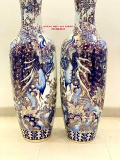 Lục bình sứ công danh phú quý vẽ vàng 24k cao cấp