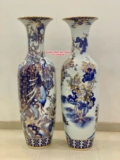 Lục bình sứ công danh phú quý vẽ vàng 24k cao cấp