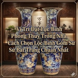 Vị Trí Đặt Lục Bình Phong Thủy Trong Nhà, Cách Chọn Lộc Bình Gốm Sứ Bát Tràng Chuẩn Nhất