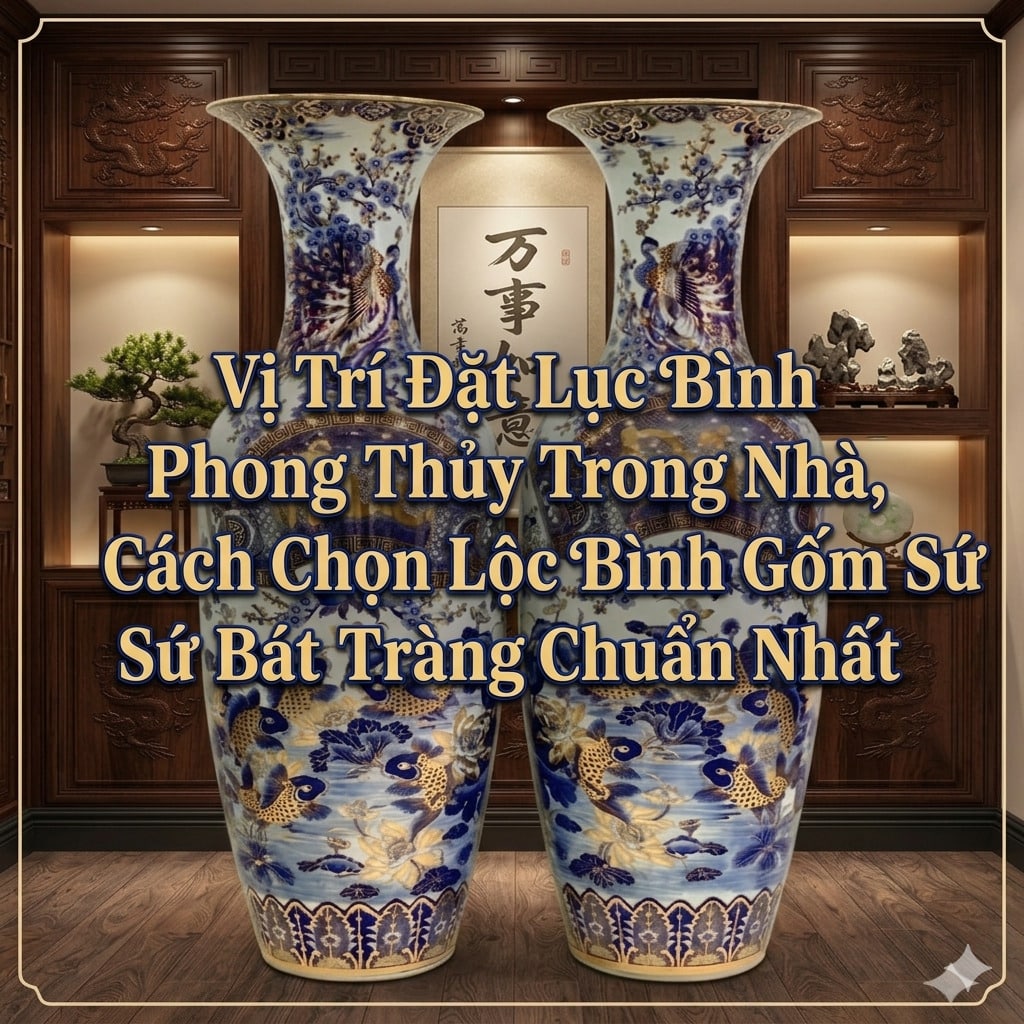 Vị Trí Đặt Lục Bình Phong Thủy Trong Nhà, Cách Chọn Lộc Bình Gốm Sứ Bát Tràng Chuẩn Nhất