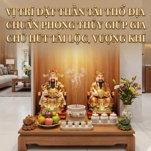 Vị Trí Đặt Thần Tài Thổ Địa Chuẩn Phong Thủy Giúp Gia Chủ Hút Tài Lộc, Vượng Khí