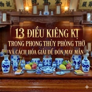 13 Điều Kiêng Kị Trong Phong Thủy Phòng Thờ Và Cách Hóa Giải Để Đón May Mắn