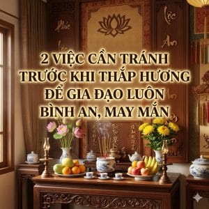 2 Việc Cần Tránh Trước Khi Thắp Hương Để Gia Đạo Luôn Bình An, May Mắn
