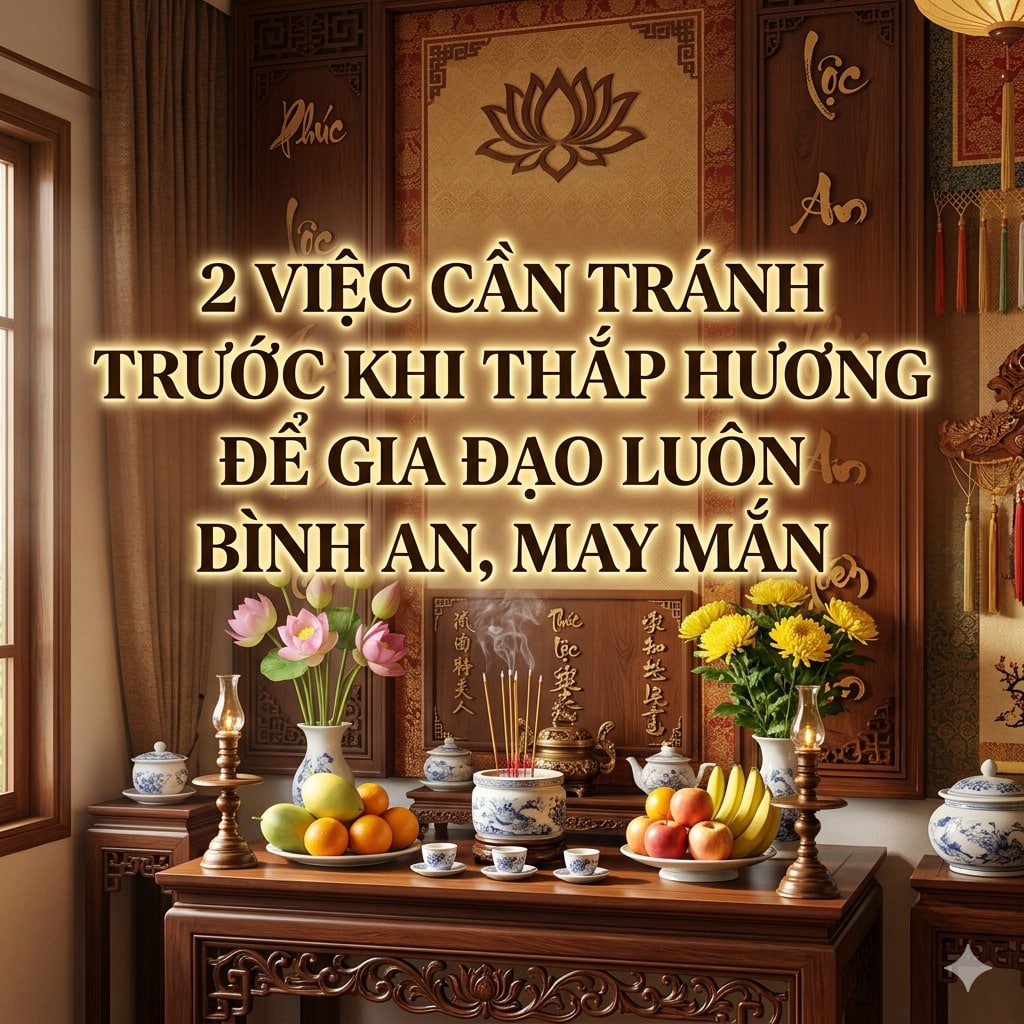 2 Việc Cần Tránh Trước Khi Thắp Hương Để Gia Đạo Luôn Bình An, May Mắn