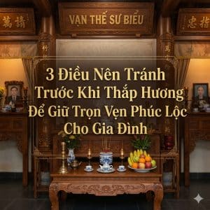 3 điều nên tránh trước khi thắp hương để giữ trọn vẹn phúc lộc cho gia đình