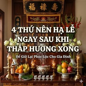 4 thứ nên hạ lễ ngay sau khi thắp hương xong