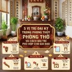 5 Vị Trí Đại Kỵ Trong Phong Thủy Phòng Thờ Và Cách Bài Trí Phù Hợp Cho Gia Đạo