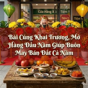 Bài Cúng Khai Trương, Mở Hàng Đầu Năm Giúp Buôn May Bán Đắt Cả Năm