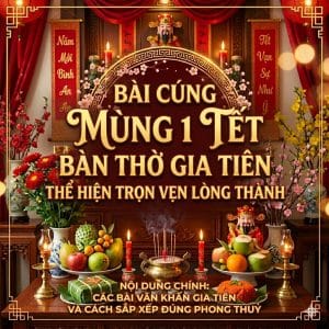 Bài Cúng Mùng 1 Tết Bàn Thờ Gia Tiên Thể Hiện Trọn Vẹn Lòng Thành