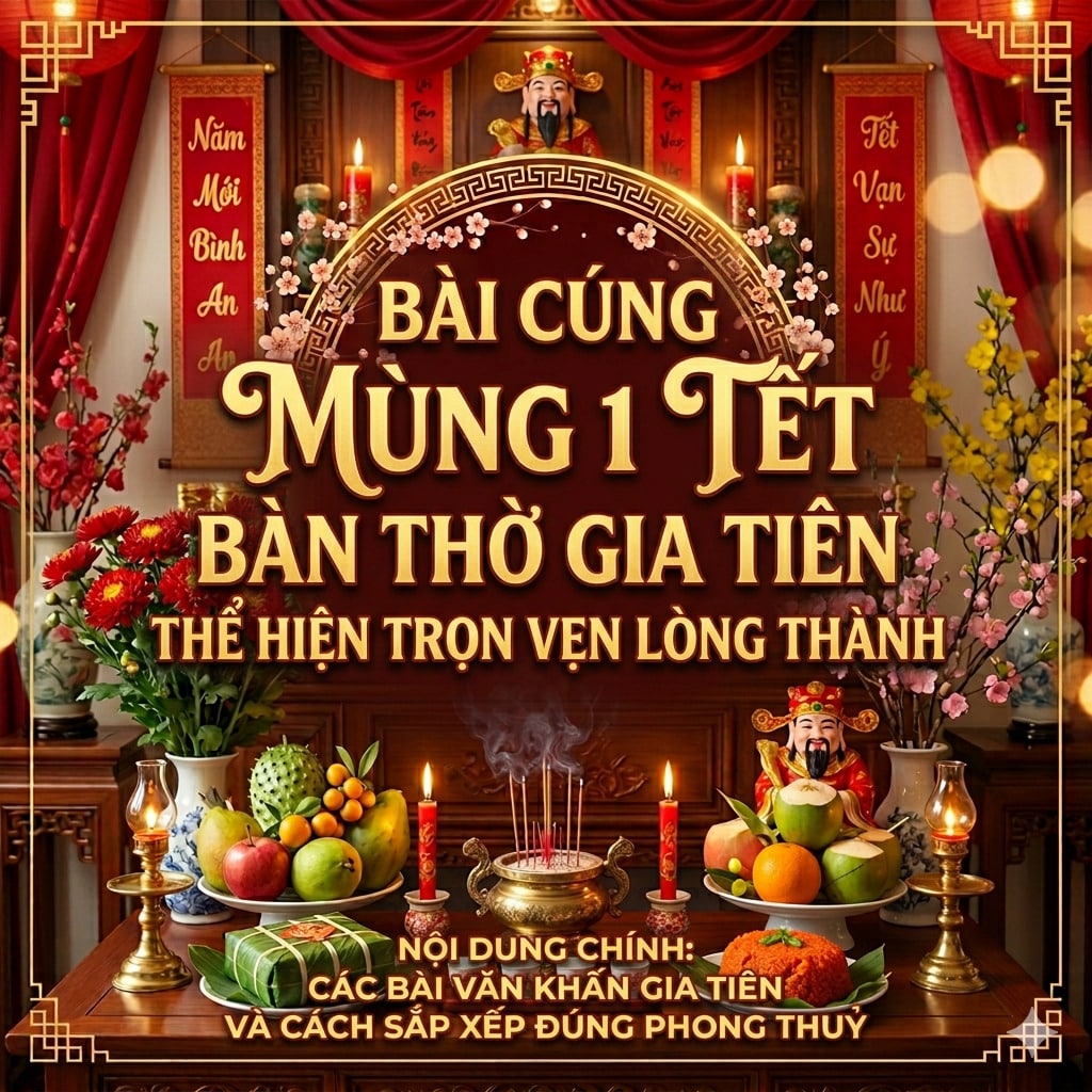 Bài Cúng Mùng 1 Tết Bàn Thờ Gia Tiên Thể Hiện Trọn Vẹn Lòng Thành