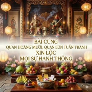 Bài Cúng Quan Hoàng Mười, Quan Lớn Tuần Tranh Xin Lộc Mọi Sự Hanh Thông
