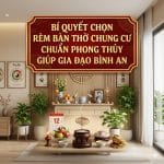 Bí Quyết Chọn Rèm Bàn Thờ Chung Cư Chuẩn Phong Thủy Giúp Gia Đạo Bình An