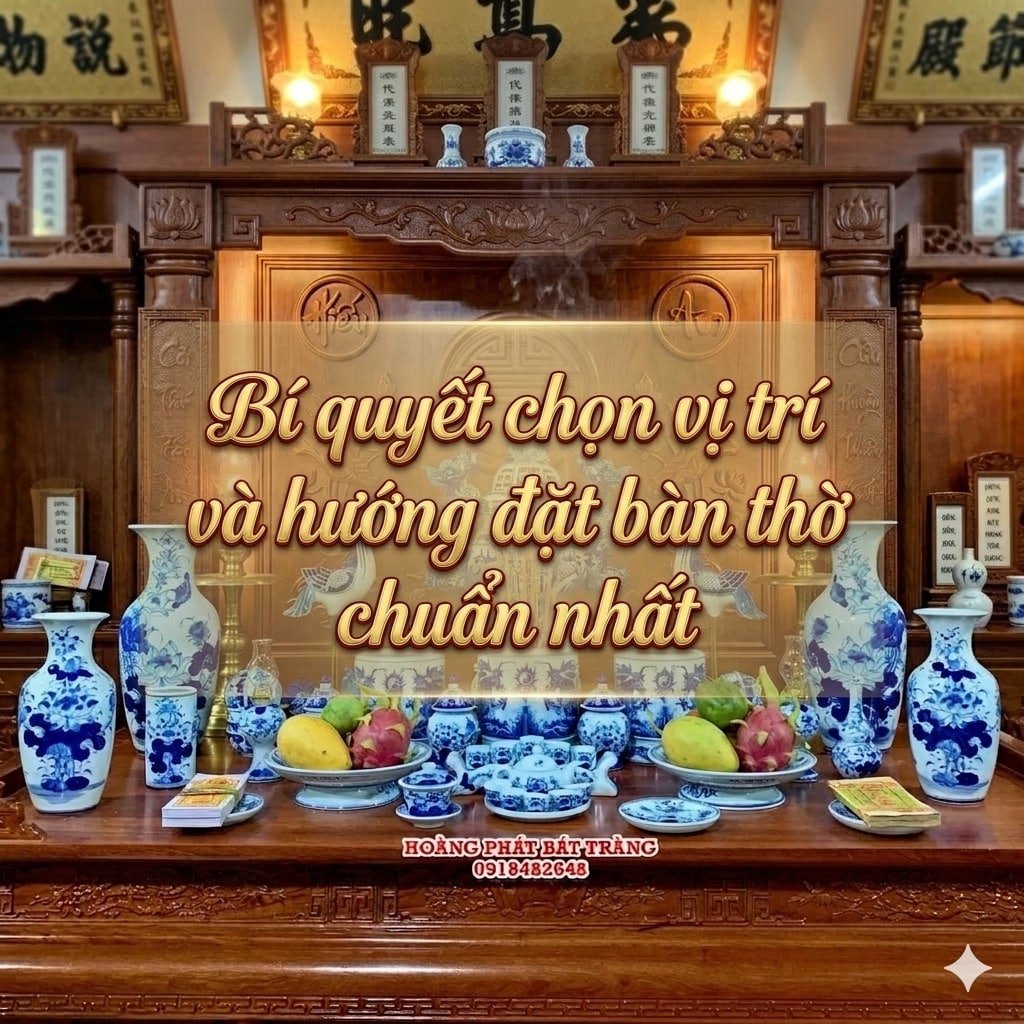 Bí quyết chọn vị trí và hướng đặt bàn thờ chuẩn nhất