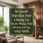 Bí Quyết Đặt Bàn Thờ Chung Cư Chuẩn Phong Thủy Để Đón Tài Lộc VÀO NHÀ