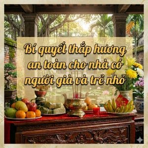 bi quyet thap huong an toan cho nha co nguoi gia tre nho