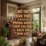 Bố Trí Bàn Thờ Trong Phòng Khách Giúp Gia Chủ Kích Tài Đón Lộc