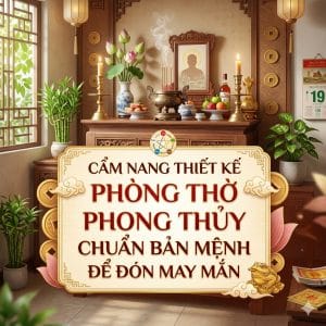 Cẩm Nang Thiết Kế Phòng Thờ Phong Thủy Chuẩn Bản Mệnh Để Đón May Mắn