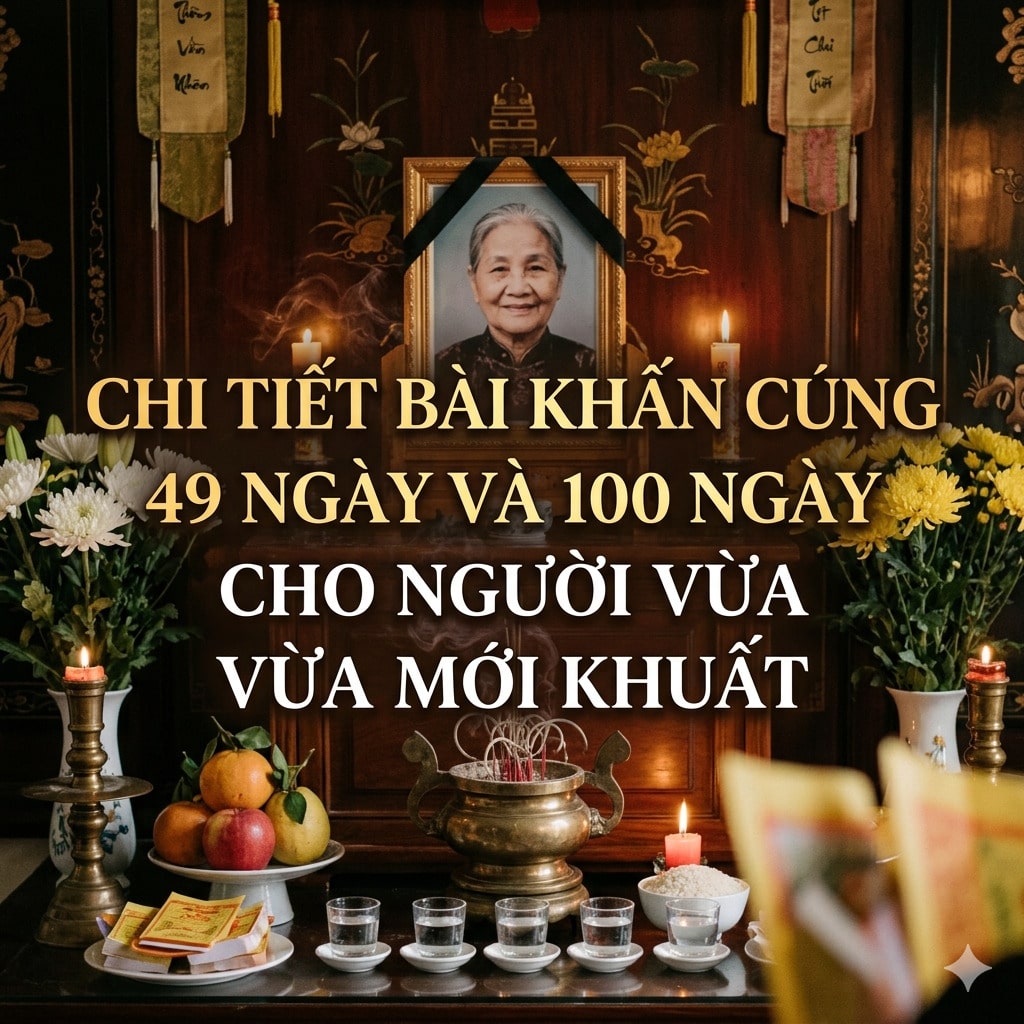 Chi Tiết Bài Khấn Cúng 49 Ngày Và 100 Ngày Cho Người Vừa Mới Khuất