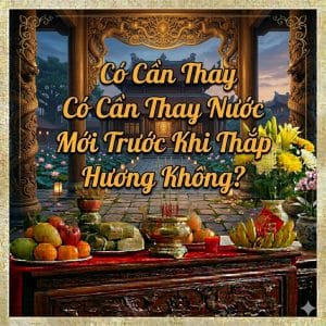 co can thay nuoc moi truoc khi thap huong khong