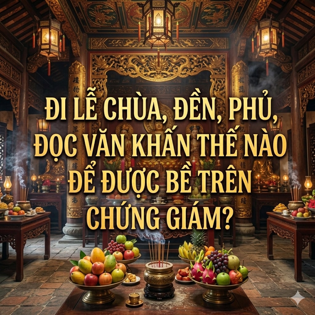 Đi Lễ Chùa, Đền, Phủ, Đọc Văn Khấn Thế Nào Để Được Bề Trên Chứng Giám?