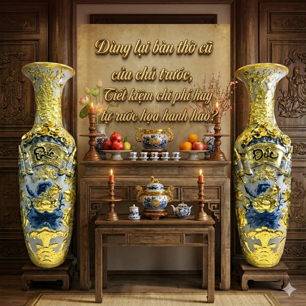 Dùng lại bàn thờ cũ của chủ trước, Tiết kiệm chi phí hay tự rước họa?