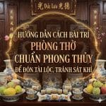 Hướng Dẫn Cách Bài Trí Phòng Thờ Chuẩn Phong Thủy Để Đón Tài Lộc, Tránh Sát Khí