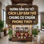 Hướng Dẫn Chi Tiết Cách Lập Bàn Thờ Chung Cư Chuẩn Phong Thủy