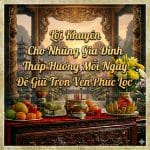 Lời Khuyên Cho Những Gia Đình Thắp Hương Mỗi Ngày Để Giữ Trọn Vẹn Phúc Lộc