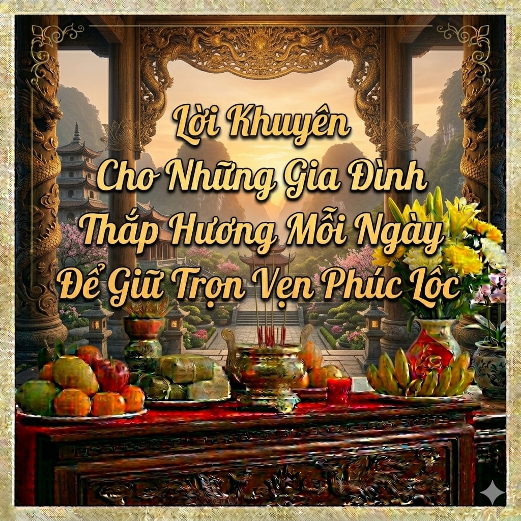 Lời Khuyên Cho Những Gia Đình Thắp Hương Mỗi Ngày Để Giữ Trọn Vẹn Phúc Lộc