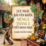 Lưu Ngay Bài Văn Khấn Mùng 5 Tháng 5 (Tết Đoan Ngọ) Chuẩn Truyền Thống