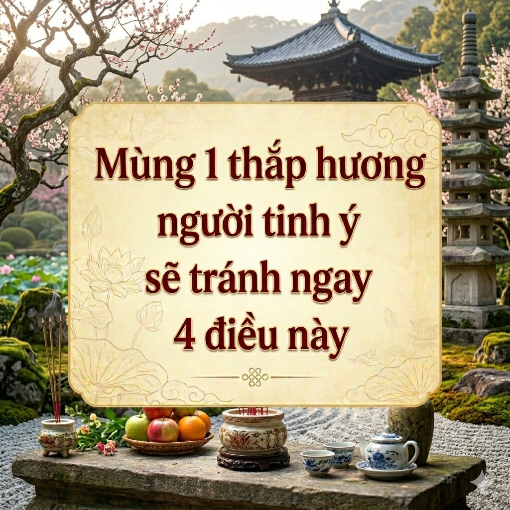 Mùng 1 thắp hương người tinh ý sẽ tránh ngay 4 điều này