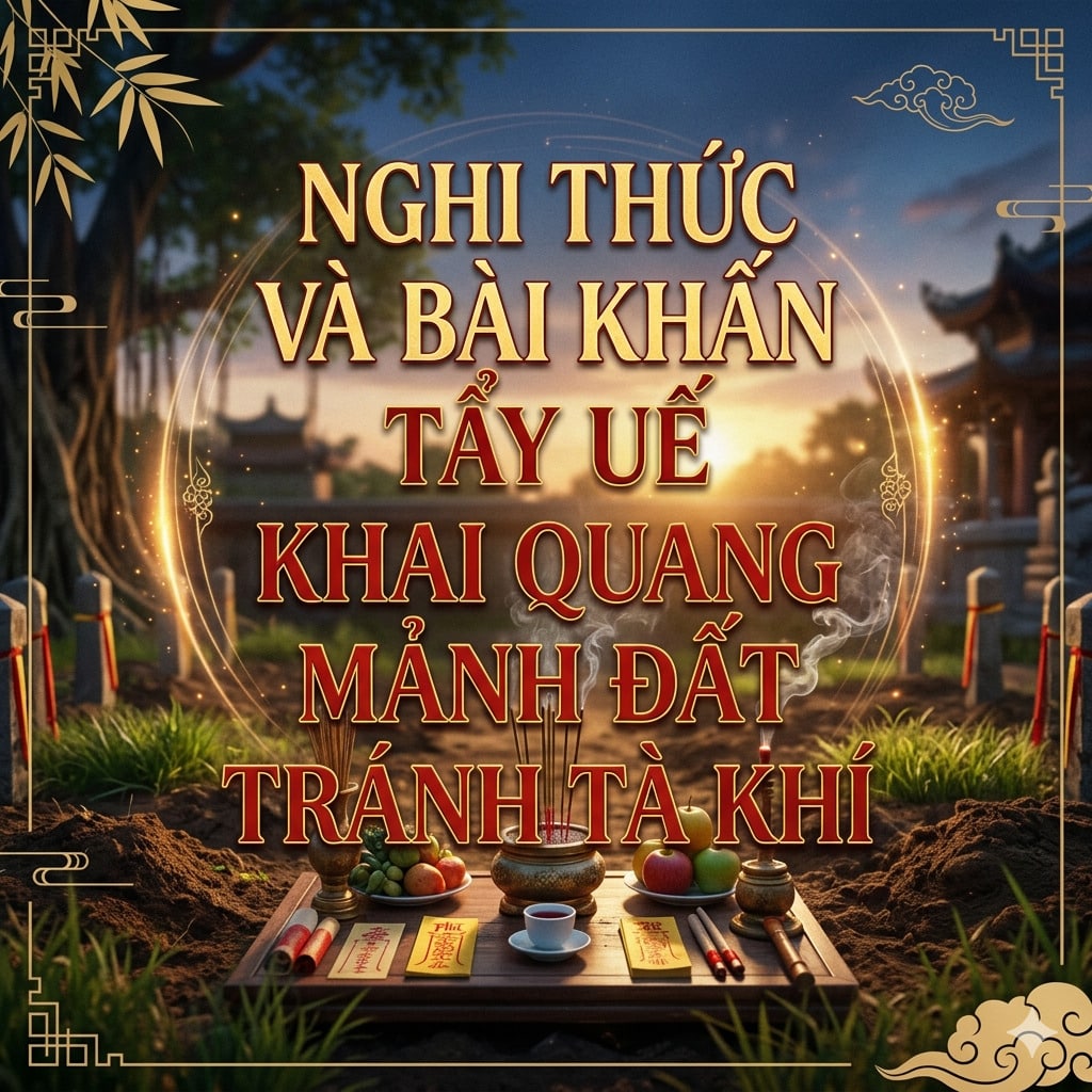 Nghi Thức Và Bài Khấn Tẩy Uế Khai Quang Mảnh Đất Tránh Tà Khí