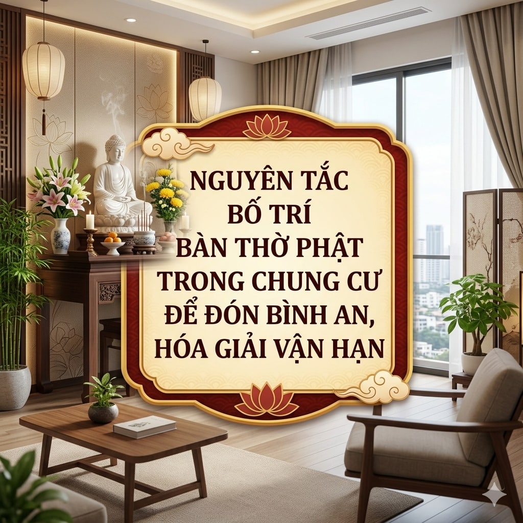 Nguyên Tắc Bố Trí Bàn Thờ Phật Trong Chung Cư Để Đón Bình An, Hóa Giải Vận Hạn