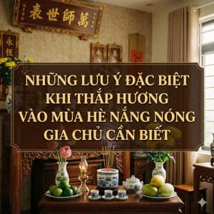 Những lưu ý đặc biệt khi thắp hương vào mùa hè nắng nóng gia chủ cần biết