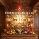 Thắp hương xong bao lâu thì được tắt đèn bàn thờ để gia đạo luôn ấm cúng, an yên?