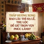 Thắp Hương Xong Bao Lâu Thì Hạ Lễ, Thụ Lộc Để Giữ Trọn Vẹn Phúc Lành?