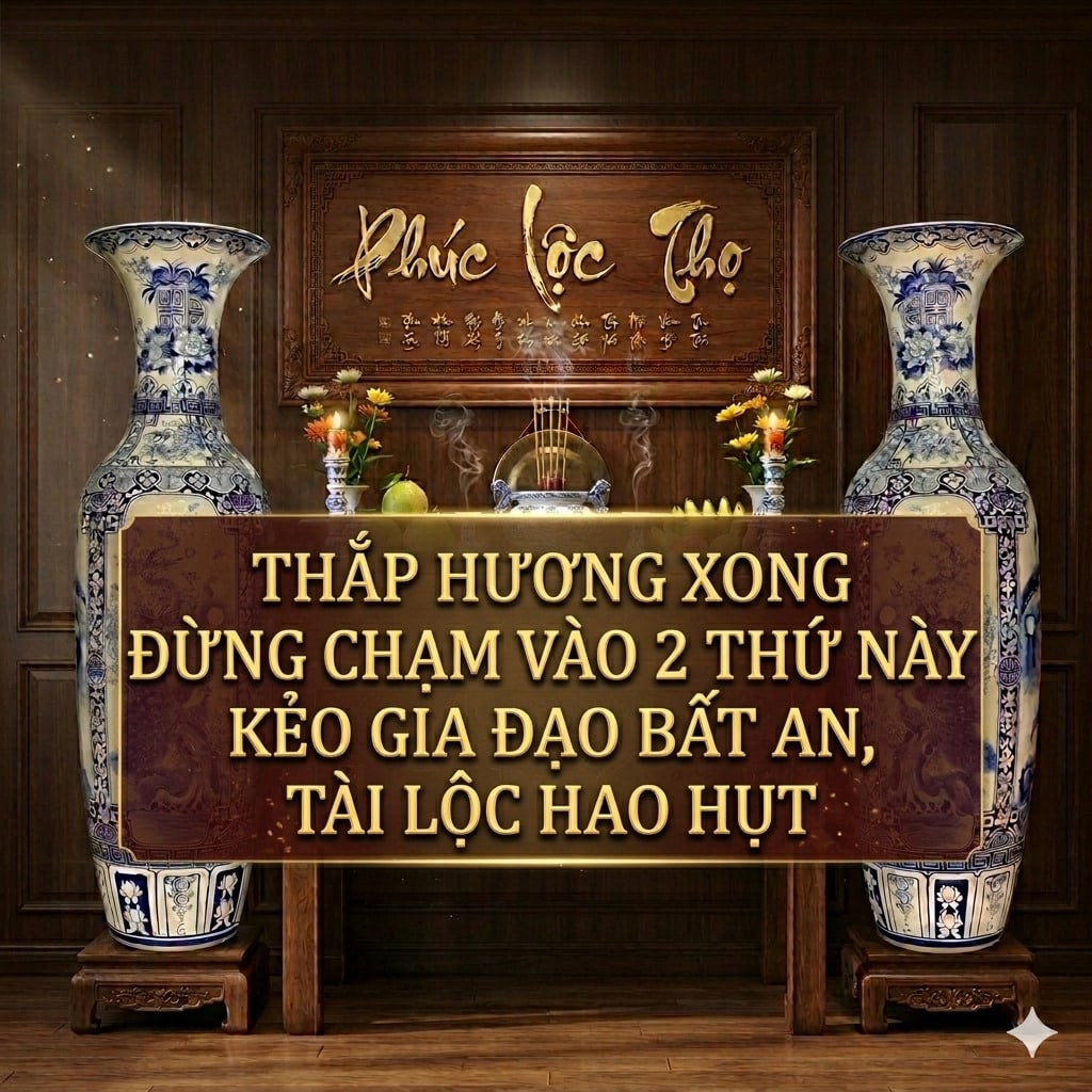 Thắp Hương Xong Đừng Chạm Vào 2 Thứ Này Kẻo Gia Đạo Bất An, Tài Lộc Hao Hụt