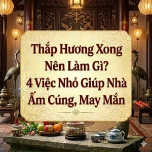 Thắp Hương Xong Nên Làm Gì? 4 Việc Nhỏ Giúp Nhà Ấm Cúng, May Mắn