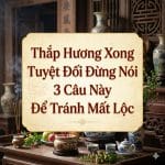 Thắp Hương Xong Tuyệt Đối Đừng Nói 3 Câu Này Để Tránh Mất Lộc